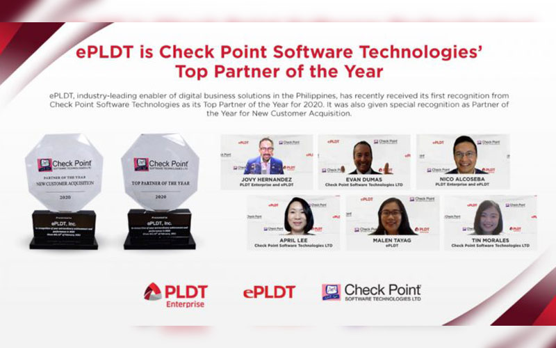 ePLDT is Check Point Software Technologies Top Partner of the Year